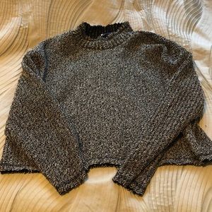 Zara black and white sweater